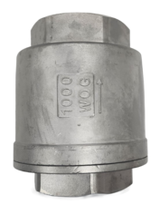 Stainless Steel 316 In-Line Spring Check Valve - 1,000 WOG