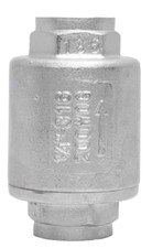 Stainless Steel (316) In-Line Spring Check Valve and Stainless Steel Filter - 2 Piece