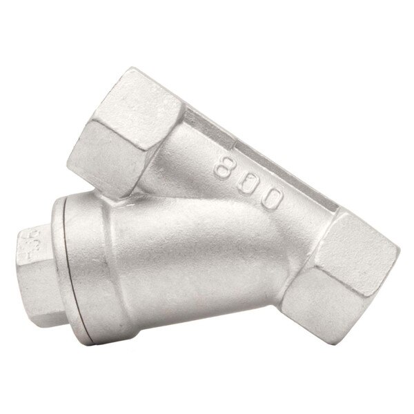 Stainless Steel 316 Y-Spring Check Valve, 800 PSI
