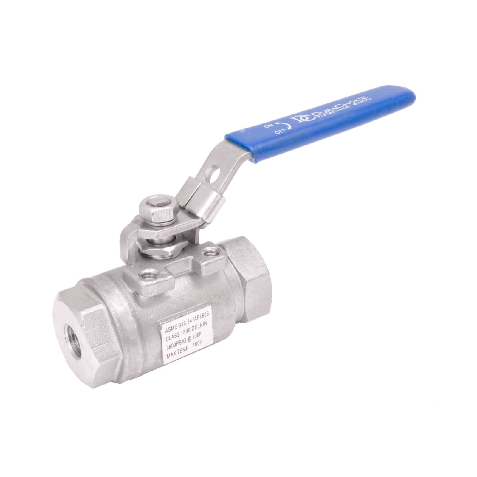 Stainless Steel SealWelded Full Port Ball Valve, 3,600 PSI