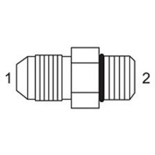 Straight Thread Connector Short - JIC To O-Ring - Adapters