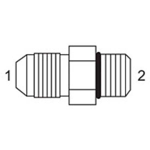Straight Thread Connector Short - JIC To O-Ring - Adapters