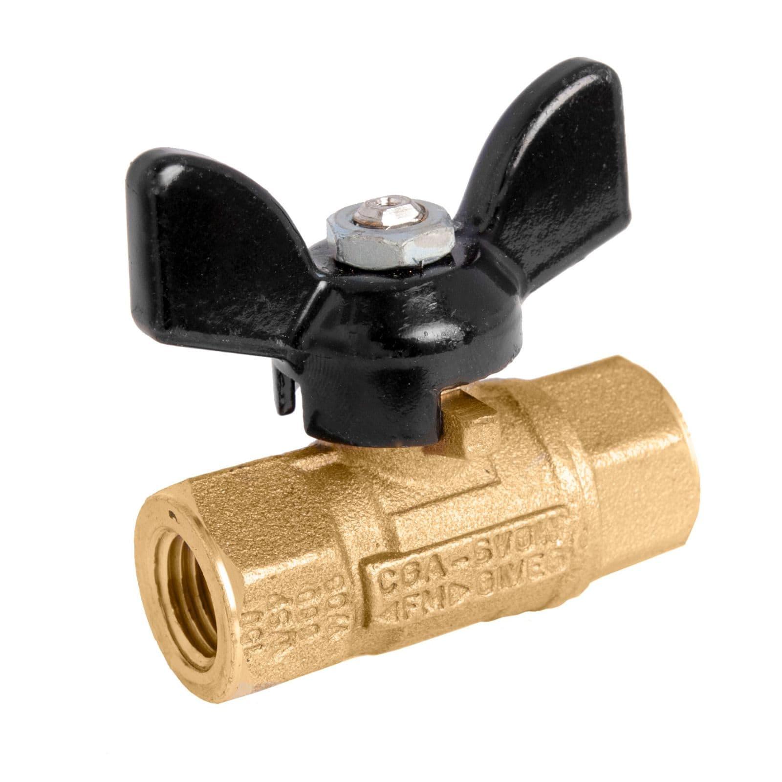 T Handle Brass Ball Valve Full Port, 600 psi