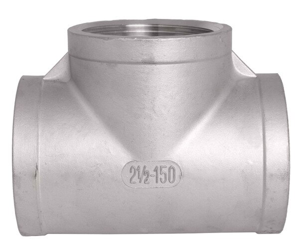 NPT Threaded Fitting with FxFxF openings. Available in SS304 and SS316.